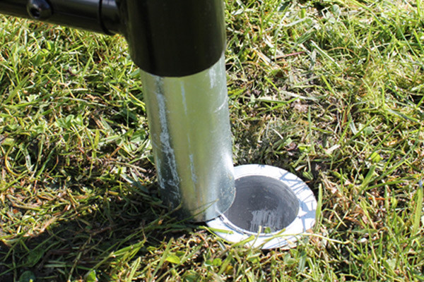 Eenvoudig uit de verankering te tillen.