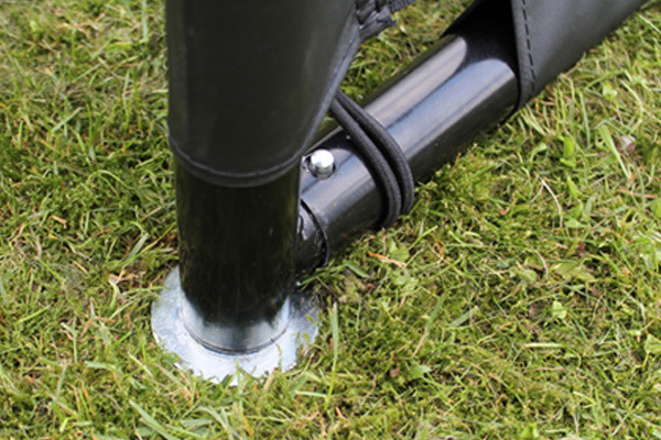 Stabiele plaatsing in de tuin.